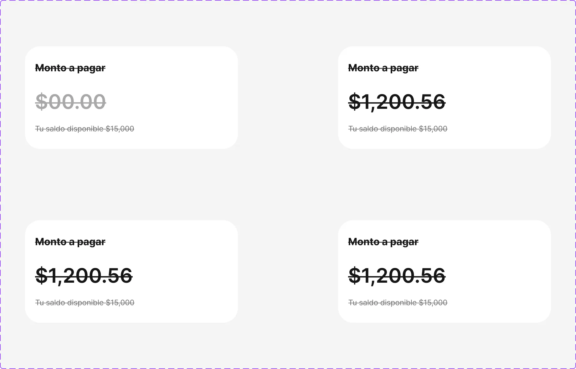 Amount input