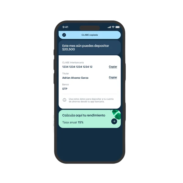 Account details & deposits