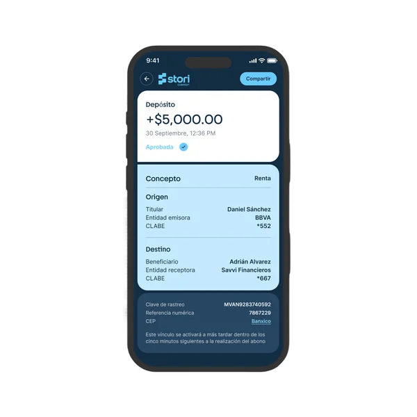 Transaction detail